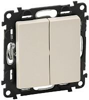 Выключатель без рамки Legrand Valena Life 2-кл. слоновая кость  картинка